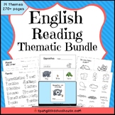 English Reading Thematic Bundle for ELLs