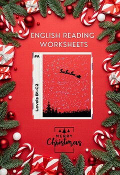 Preview of English Reading Worksheets (Christmas- themed)