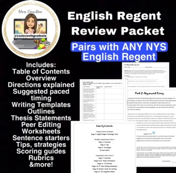 Preview of English Regent Review Book