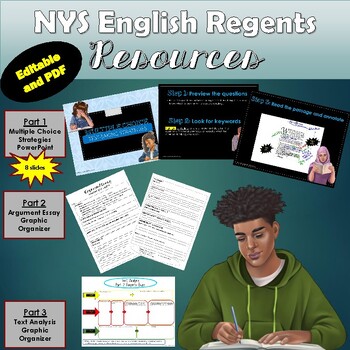 Preview of English Regents Resources for Parts 1, 2 and 3