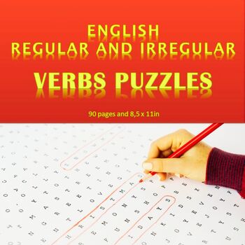 Preview of English Regular and Irregular Verbs Search Puzzles
