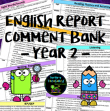 English Report Comment Bank - Year 2