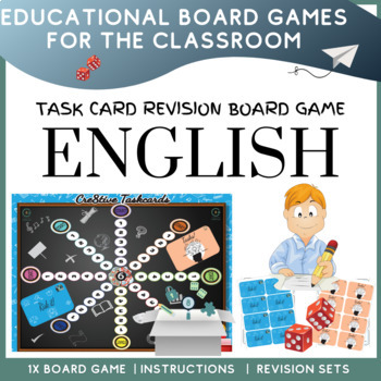 English Elementary Printable Themed Board Game by Cre8tive Resources