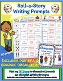 FREE! English Roll A Story Writing Activities and Graphic 