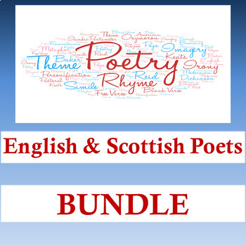 Preview of English/Scottish Poets: Standardized Prep Assessment, Cold Read, Emergency Plans