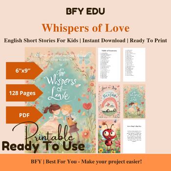 Preview of English Short Story for Kids: Whispers of Love, 60 Short Stories, 128 Pages