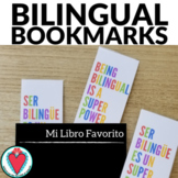 English Spanish Reading Bookmarks -Ser Bilingue-Being Bili