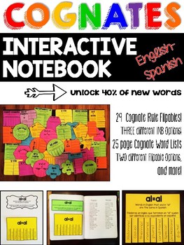 Preview of Bilingual Cognates Interactive Notebook