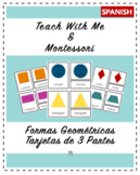 English/ Spanish Geometric Shapes: 3 Part Cards & Student 