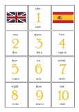 English - Spanish Number Flashcards (1-100)