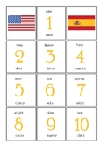 English - Spanish Number Flashcards (1-100)