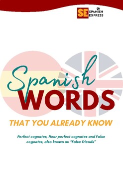 English - Spanish cognates workbook with activities and answers | TPT