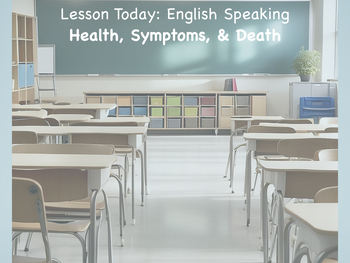 Preview of English Speaking about Health, Symptoms, Death (B1, B2, C1)