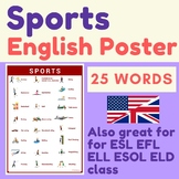 English Sport Printable | SPORTS English vocabulary handout