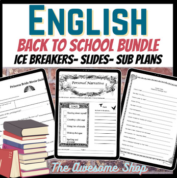 Preview of English Start of the Year Back to School Bundle for High School