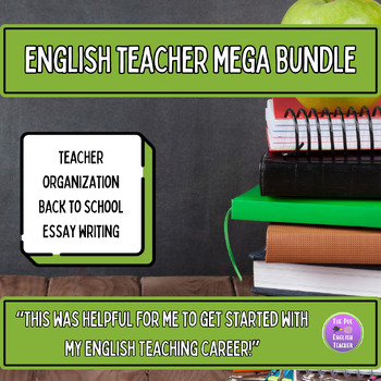 Preview of English Teacher Starter Pack MEGA Bundle - Microsoft Word & PDF