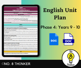 English Unit Plan Phase 4: Years 9 - 10