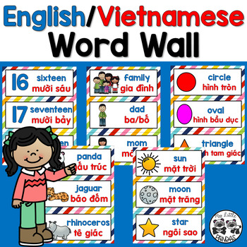 Preview of English/Vietnamese Word Wall