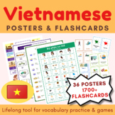 MEGA BUNDLE English Vietnamese Posters and Flashcards