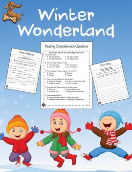 Preview of English Winter Unit Plan - Reading Comprehension, Sequencing, Classifying etc..