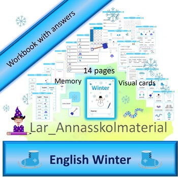 Preview of English Winter Workbook with Answer Key