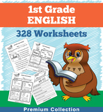 English Worksheets for First Grade (328 Worksheets) No Prep