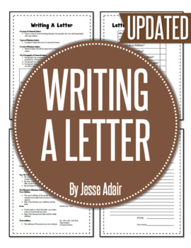 Preview of English: Writing A Letter