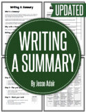 English: Writing A Summary Grades 6 - 12