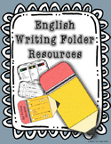 English Writing Folder Resources