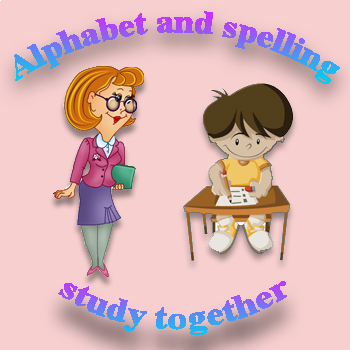 Preview of English alphabet and writing letters