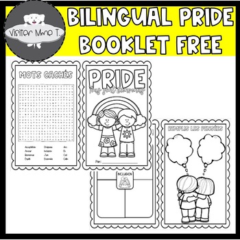 Preview of English and French Pride Booklet Freebie Gr 1-3