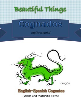 Preview of English and Spanish Cognates, Animal Matching Cards
