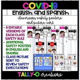 Editable COVID Safety Posters and Picture Sort | English a