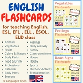 English flashcards BUNDLE (31 topics and 998 vocabulary words)