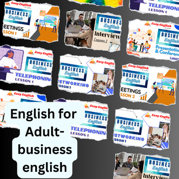 Preview of English for Adult|Business english|presentation link|video file|learning english