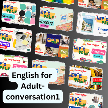 Preview of English for Adult|Conversation1|presentation link|learning english|reading