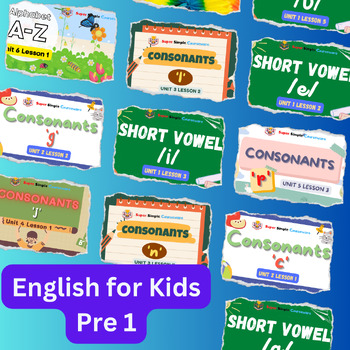 Preview of English for Kids|Close Reading |Pre 1 |video|presentation link|learning english