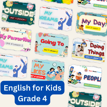 Preview of English for Kids|Close Reading | grade4|video|presentation link|learning english