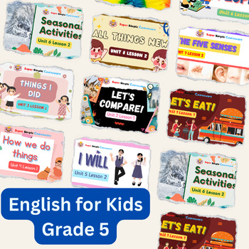 Preview of English for Kids|Close Reading|grade5|video|presentation link|learning english