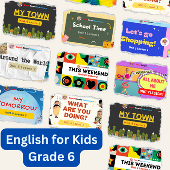 Preview of English for Kids|Close Reading | grade6|video|presentation link|learning english