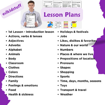 Preview of English for Kids|Eslkidstuff|Learning English|Lesson plans|reading