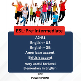 English for Pre-Intermediate| Reading Ielts|Powerpoint|Ame
