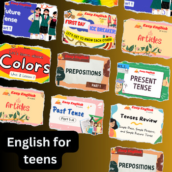 Preview of English for Teens|Close Reading |presentation link|learning english