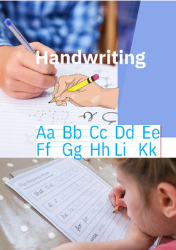 Preview of English handwriting practice sheets