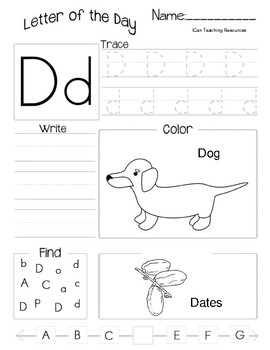 English letters (A-L) with fruits and animals names worksheet | TPT