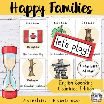 Preview of English-speaking countries Happy Families Game
