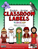 English to Arabic Classroom Labels
