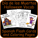 English to Spanish Halloween & Dia de los Muertos Flashcar