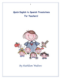 English to Spanish Translations for Teachers