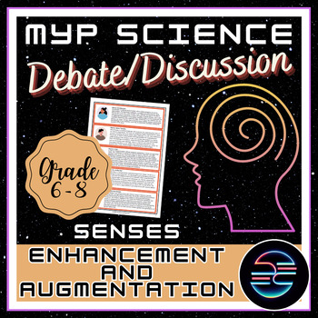 Preview of Enhancement Debate - Human Senses - Grade 6-8 MYP Middle School Science